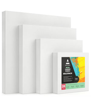 Classic Canvas Panels, Multi-Pack Sizes, Square - Set of 28