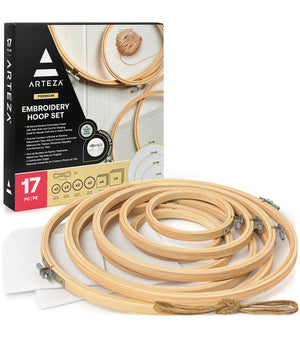 Bamboo Embroidery Hoop Set