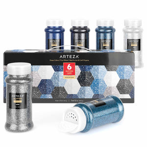 Arteza Fine Glitter Ocean Colors 2oz