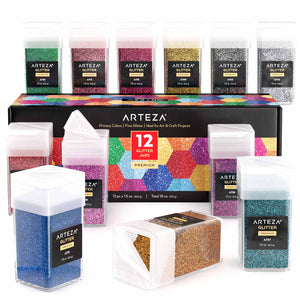 Arteza Primary Fine Glitter 