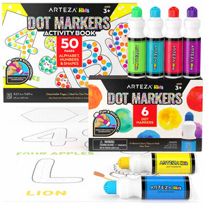 Kids Dot Marker Alphabet, Numbers, & Shapes Activity Book Set