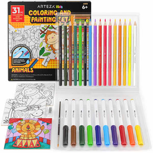 Kids Coloring and Painting Set, Safari, 4