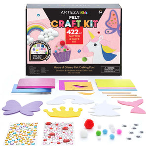 Kids Felt Craft Kit, Glitter & Glitz