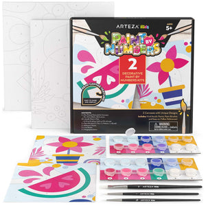 Kids Paint by Numbers Kit, Mixed Design