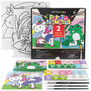 Kids Paint by Numbers Kit, Unicorn & Frog