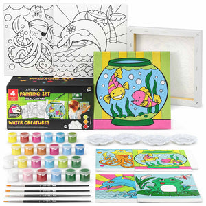 Kids Painting Set, Water Creatures, 8