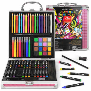 Kids Ultimate Painting & Drawing Set, Pink