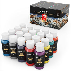 Outdoor Acrylic Paint, 2oz Bottles -  Set of 20