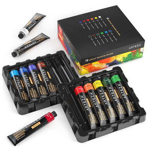 Acrylic Gouache Paint Basic Tones 