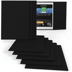 Classic Canvas Panels, Black, 5