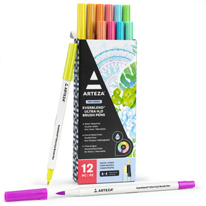 EverBlend® Ultra H2O Brush Pens, Pastel Tones - Set of 12