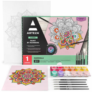 Paint by Number, Mandala - Intermediate Level Kit