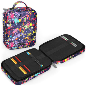Arteza Pencil Case Paint Splatter Pattern