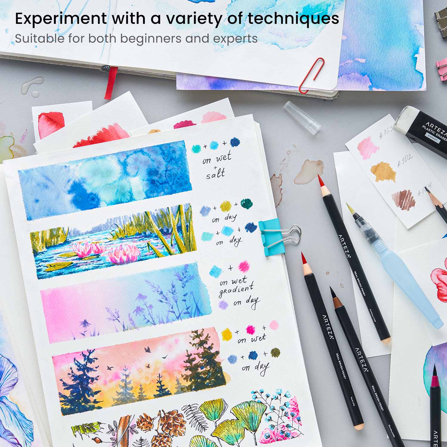 Real Brush Pens® Bright Tones- Set of 12