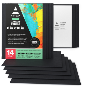 Classic Canvas Panels, Black, 8