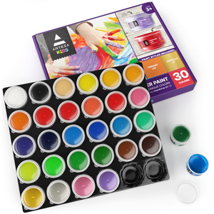 Kids Finger Paints, Assorted Colors, 30ml - Set of 30