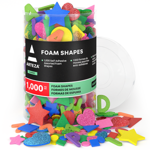 Foam Shapes, Self-Adhesive, 1000 Pieces