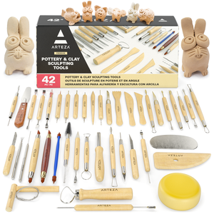 Pottery and Clay Sculpting Tools - Set of 42