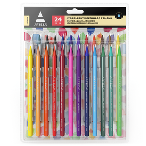 Woodless Watercolor Pencils - Set of 24