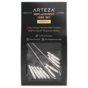 Extra-Fine Marker Nib Replacements for Acrylic Markers, Set of 10